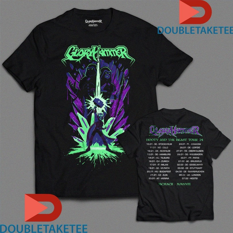 Official Alestorm Hootie And The Beast European Tour 2024 Shirts Unisex , , , Long Sleeve Tee