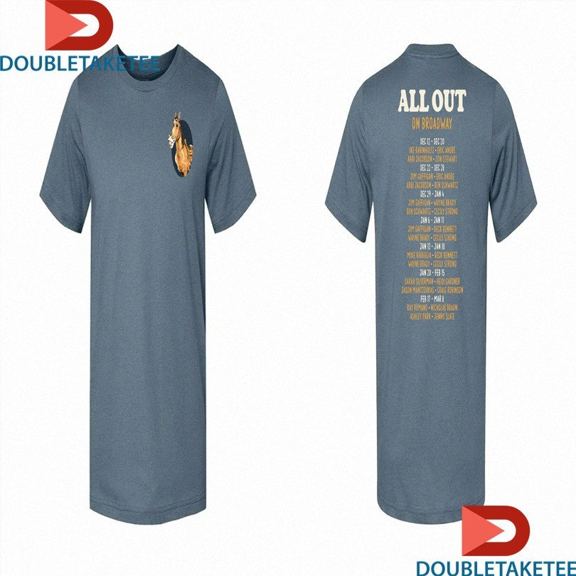 Official All Out On Broadway Tour 2025 2026 Employee Shirts Unisex , , , Long Sleeve Tee