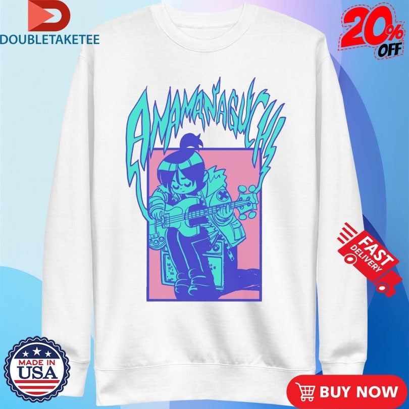 Official Anamanaguchi Scott Pilgrim Takes Off Knives Shirts Unisex , , , Long Sleeve Tee