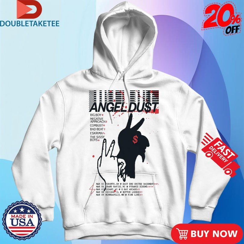 Official Angel DuSt March 2026 Tour Hand Shirts Unisex , , , Long Sleeve Tee