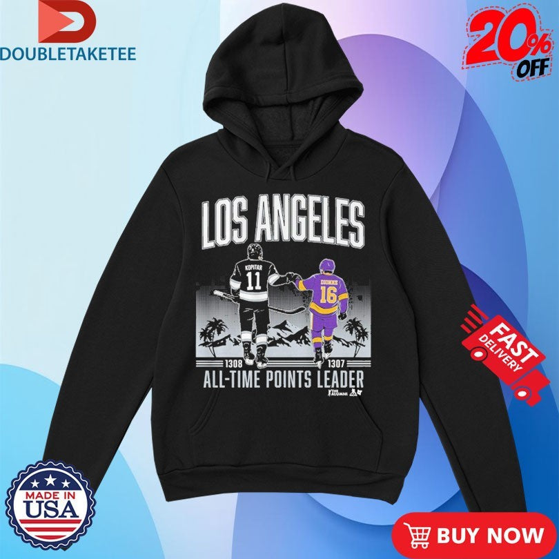 Official Anze Kopitar And Marcel Dionne Los Angeles All Time Point Leader Shirts Unisex , , , Long Sleeve Tee