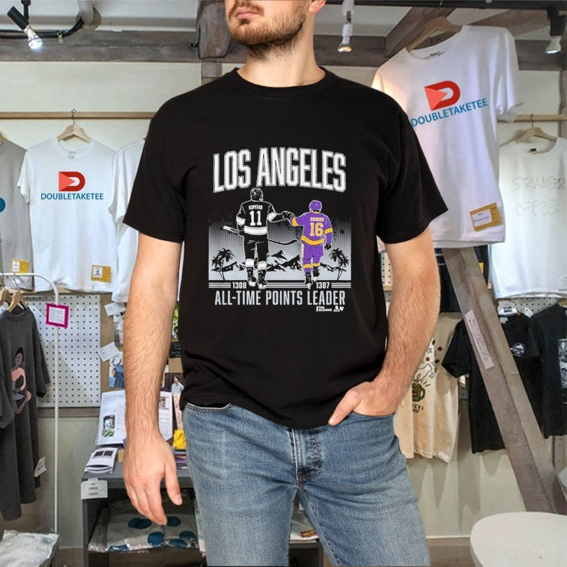 Official Anze Kopitar And Marcel Dionne Los Angeles All Time Point Leader Shirts Unisex , , , Long Sleeve Tee