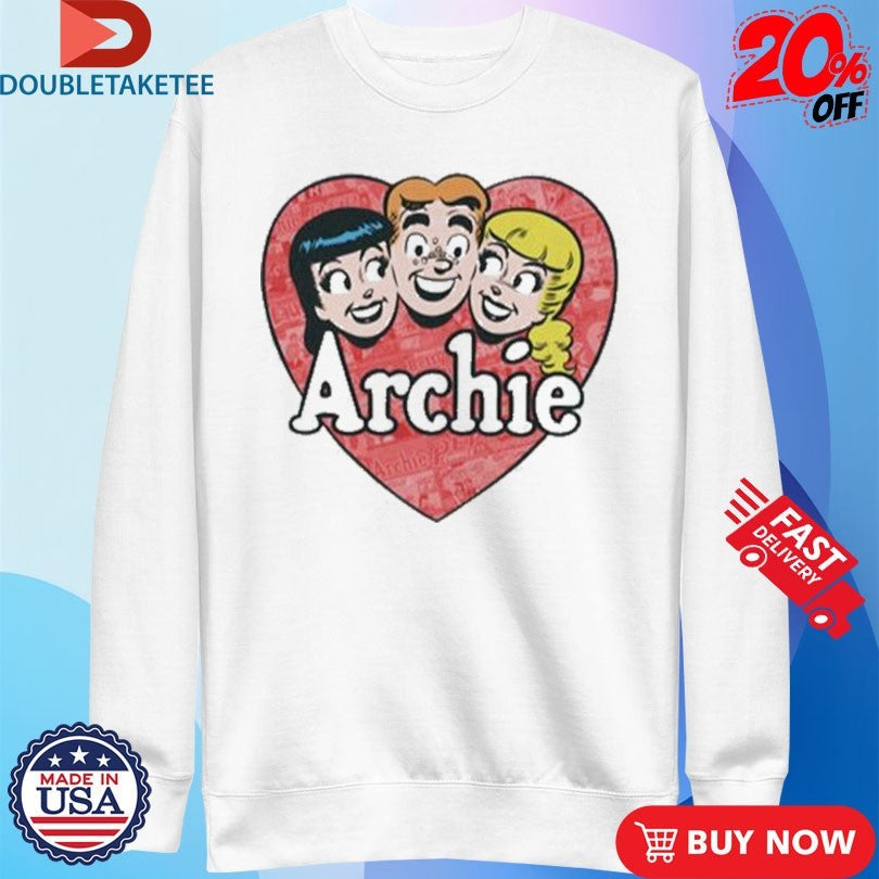 Official Archie Comics Heart Shirts Unisex , , , Long Sleeve Tee