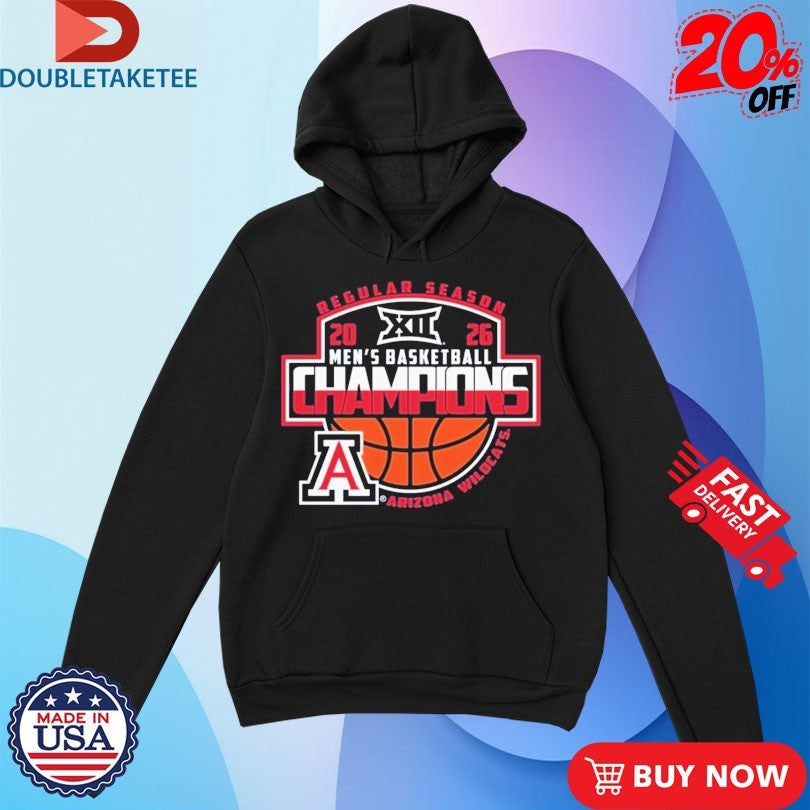 Official Arizona Wildcats Big 12 Men’s Basketball Regular Season Champions 2026 Shirts