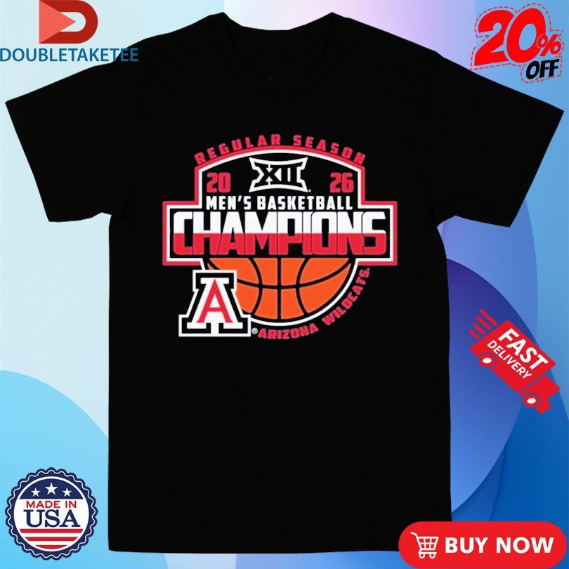 Official Arizona Wildcats Big 12 Men’s Basketball Regular Season Champions 2026 Shirts