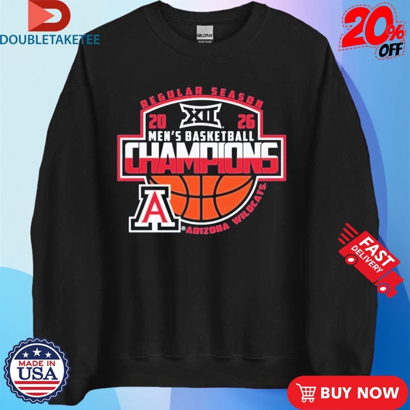 Official Arizona Wildcats Big 12 Men’s Basketball Regular Season Champions 2026 Shirts