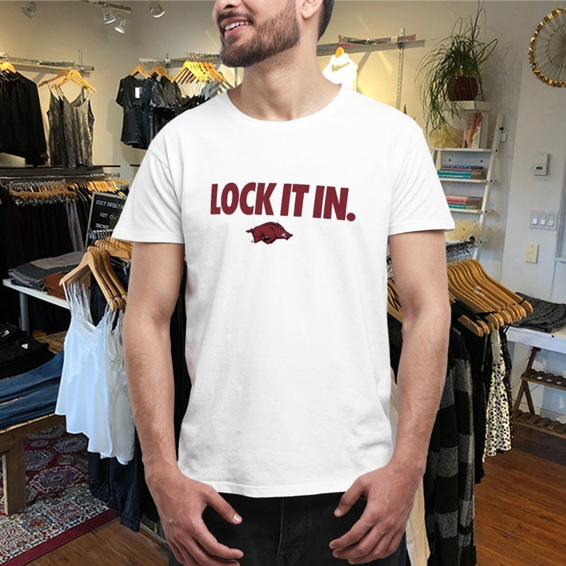 Official Arkansas Razorbacks Lock It In Shirts Unisex , , , Long Sleeve Tee