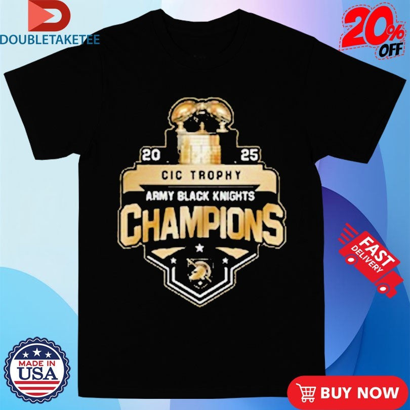 Official Army Black Knights CIC Trophy Champions 2025 Shirt Unisex , , , Long Sleeve Tee