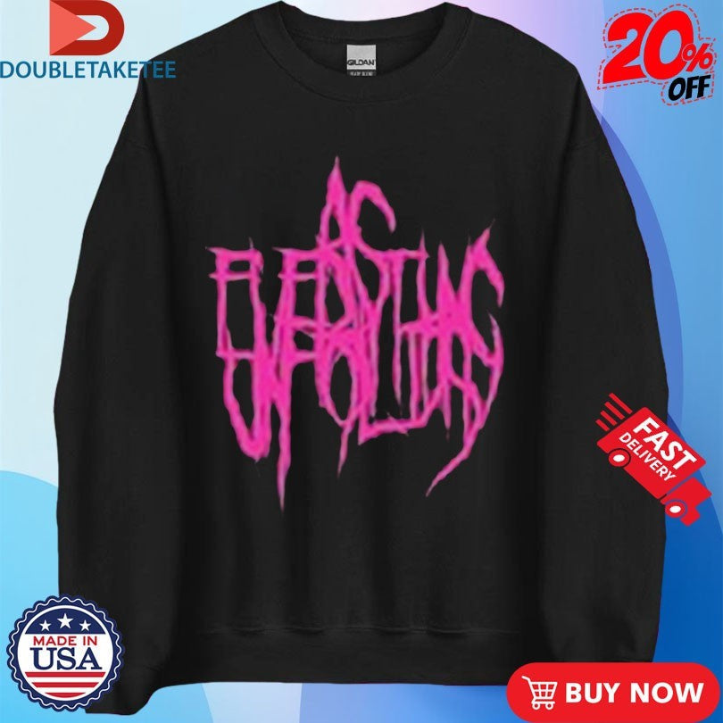 Official As Everything Unfolds Metal Logo Shirts Unisex , , , Long Sleeve Tee