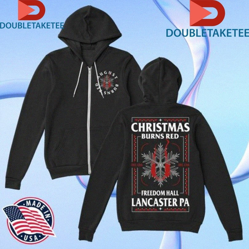 Official August Burns Red Christmas Burns Red Freedom Hall Lancaster PA 2025 Winter Holiday Shirts
