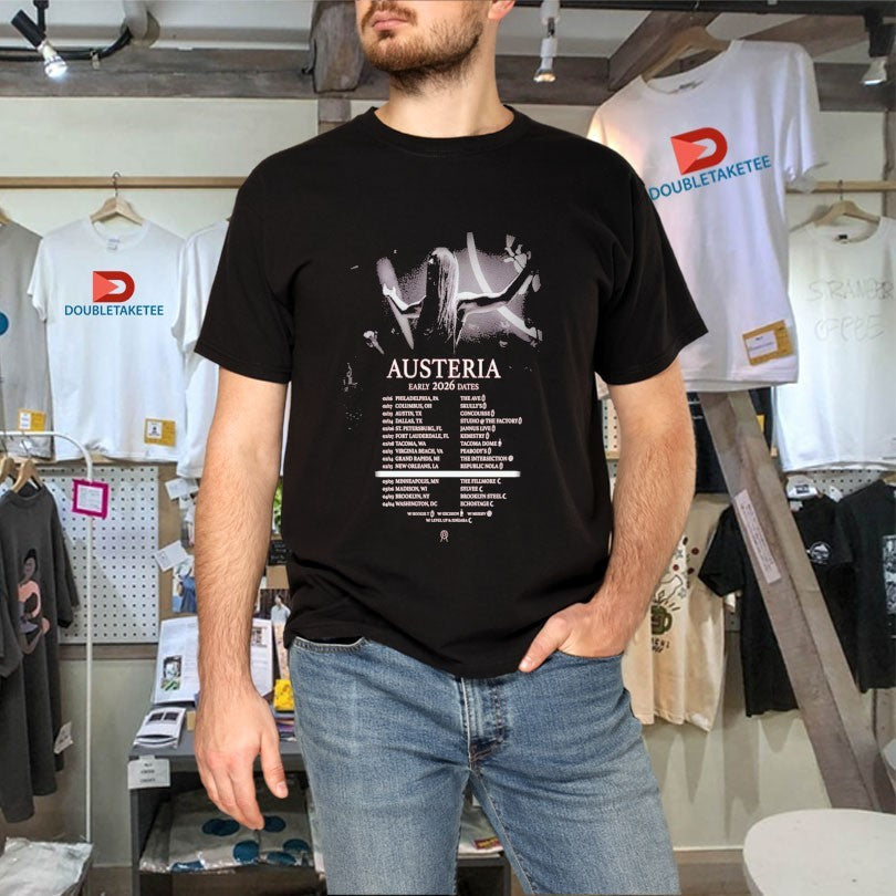 Official Austeria 2026 Early Tour Dates Shirts Unisex , , , Long Sleeve Tee