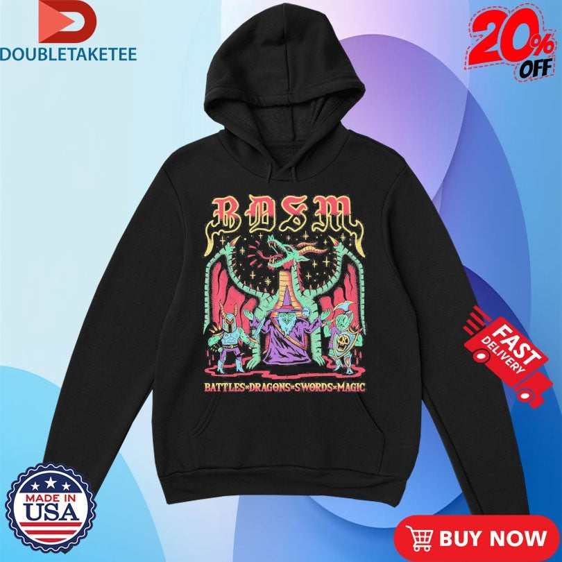 Official BDSM Battles Dragons Swords Magic Wizard Of Barge Shirts Unisex , , , Long Sleeve Tee