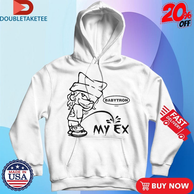 Official Babytron My Ex Peeing Shirts Unisex , , , Long Sleeve Tee