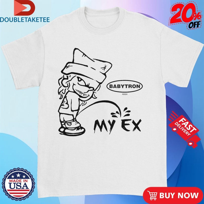 Official Babytron My Ex Peeing Shirts Unisex , , , Long Sleeve Tee