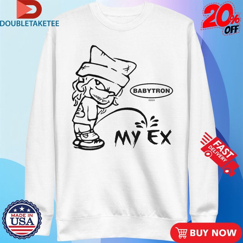 Official Babytron My Ex Peeing Shirts Unisex , , , Long Sleeve Tee
