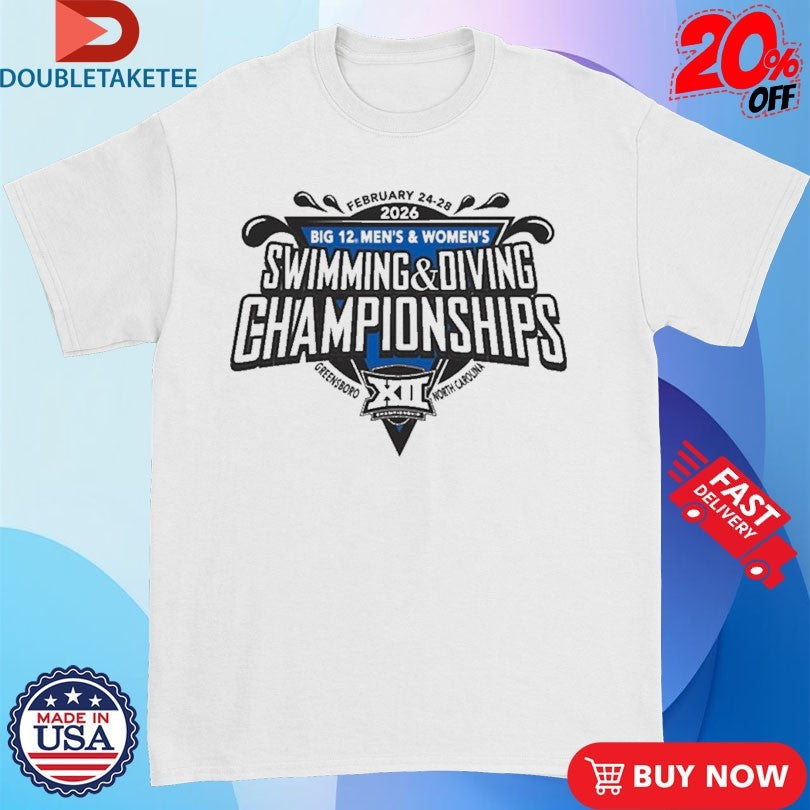 Official Big 12 2026 Men’s And Women’s Swimming &amp; Diving Championships Shirts