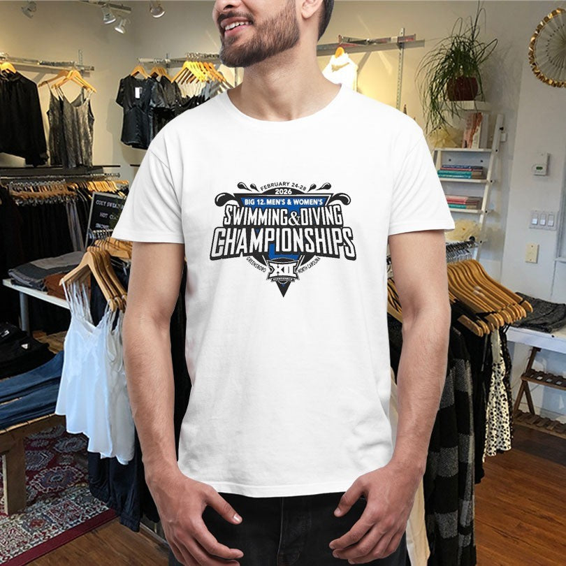 Official Big 12 2026 Men’s And Women’s Swimming &amp; Diving Championships Shirts