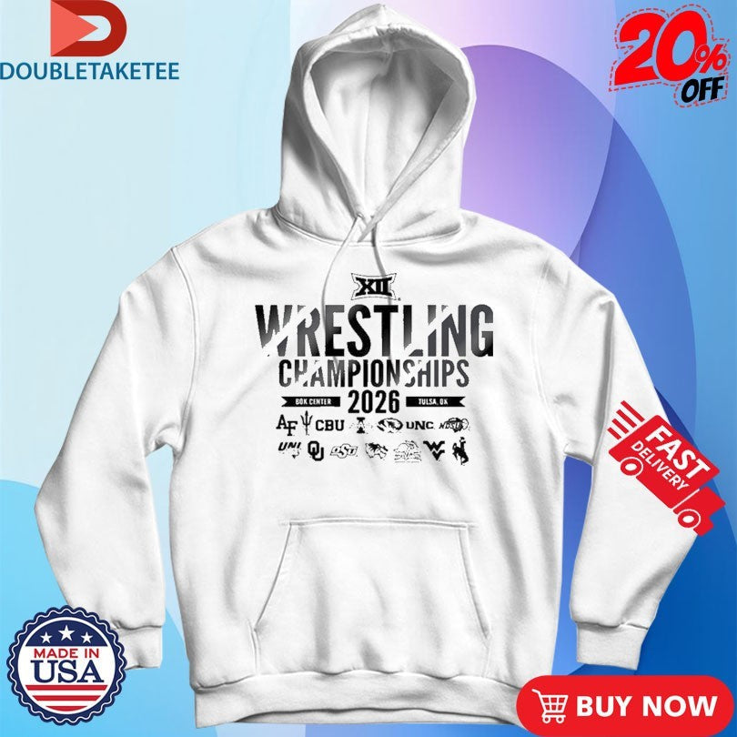 Official Big 12 Wrestling Championships 2026 Bok Center Tulsa OK Logos Shirts Unisex , , , Long Sleeve Tee