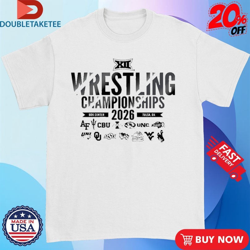 Official Big 12 Wrestling Championships 2026 Bok Center Tulsa OK Logos Shirts Unisex , , , Long Sleeve Tee