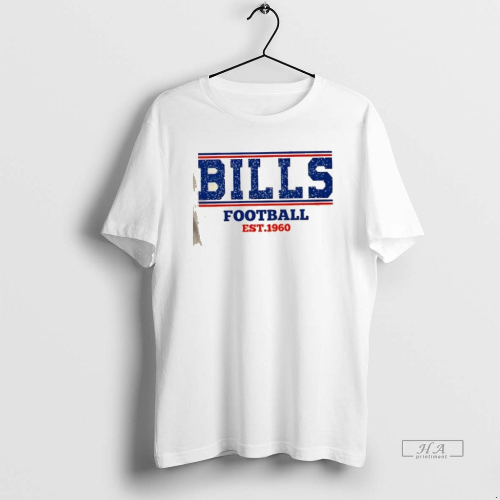 Official Bills Football Est 1960 Vintage Retro Team