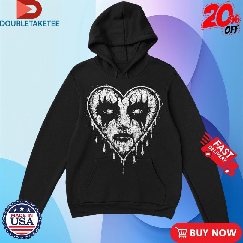 Official Blackcraft Cult Corpse Paint Heart Shirts Unisex , , , Long Sleeve Tee