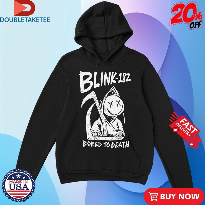 Official Blink 182 Bored To Death Grim Reaper Shirts Unisex , , , Long Sleeve Tee