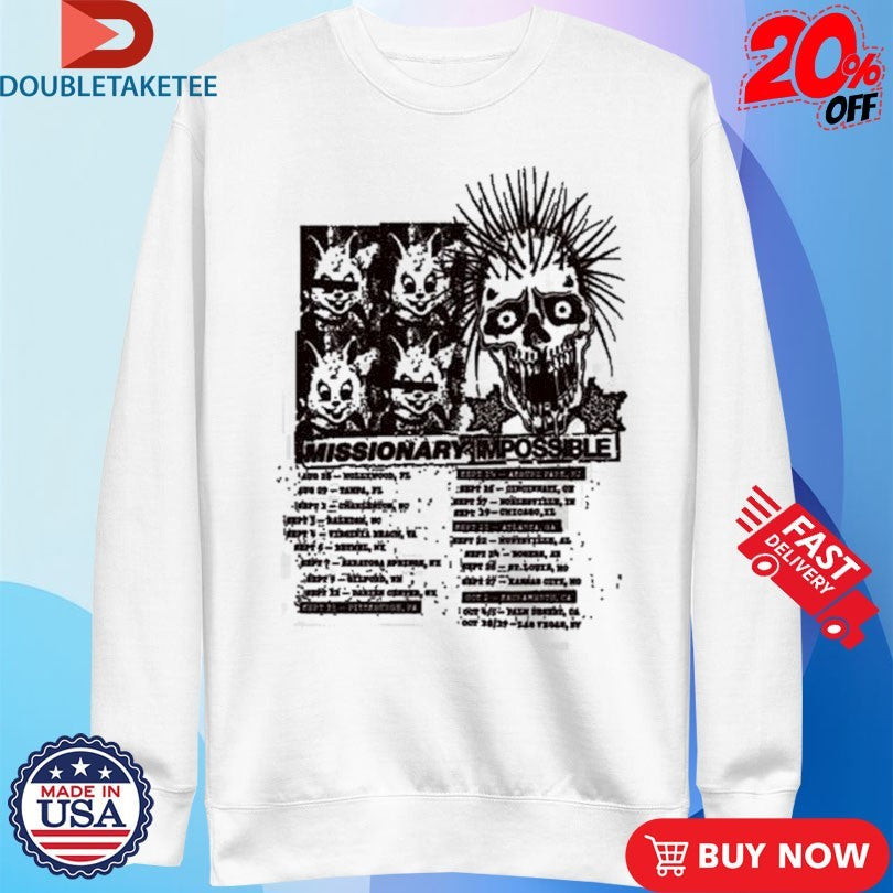 Official Blink-182 Missionary Impossible 2025 Tour Shirts Unisex , , , Long Sleeve Tee