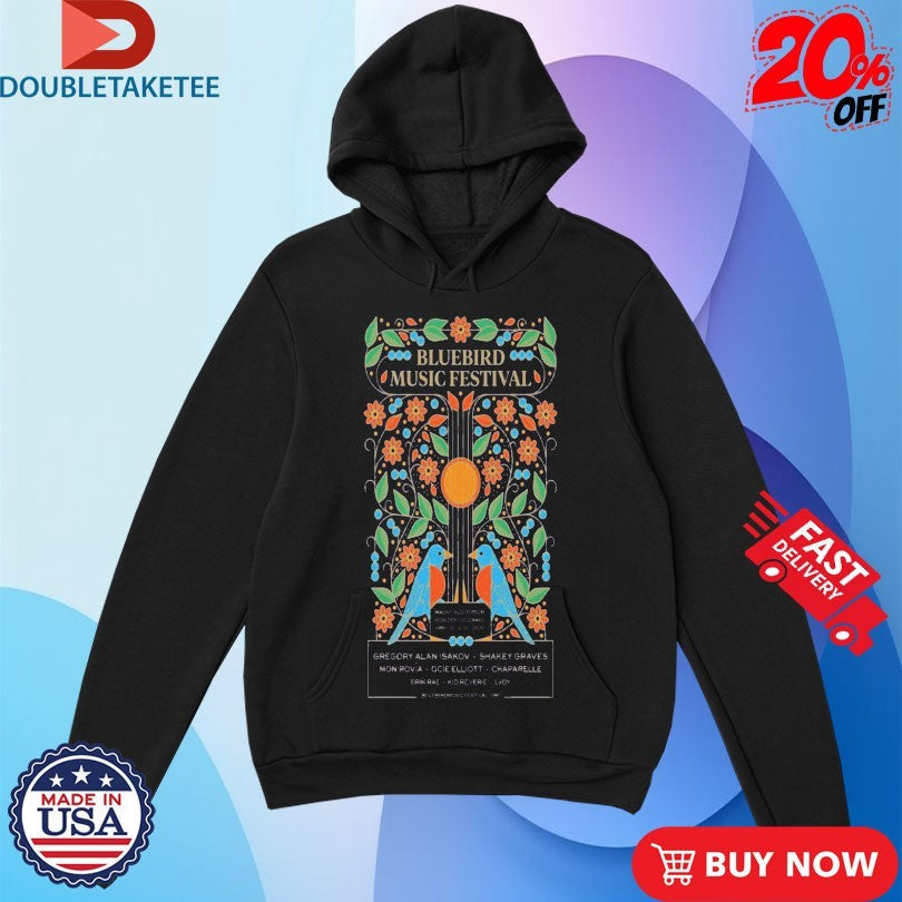 Official Bluebird Music Festival Boulder, CO Poster Apr 18 2026 Shirts Unisex , , , Long Sleeve Tee