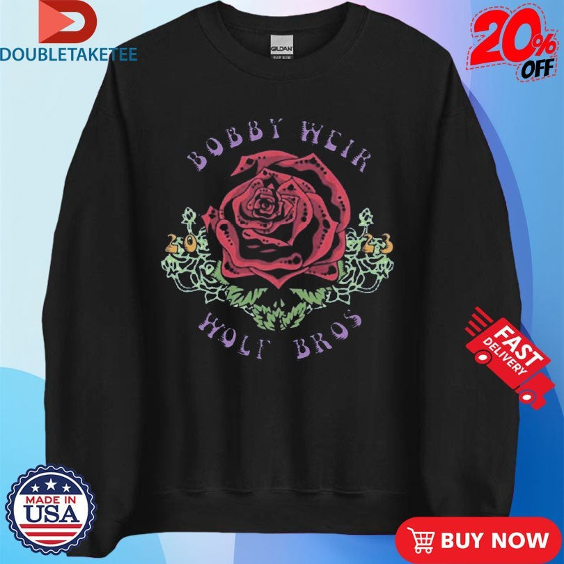 Official Bob Weir And Wolf Bros 2023 Rose Shirts Unisex , , , Long Sleeve Tee