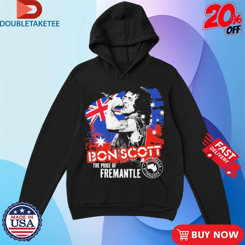 Official Bon Scott The Pride Of Fremantle Australia Stamp Shirts Unisex , , , Long Sleeve Tee