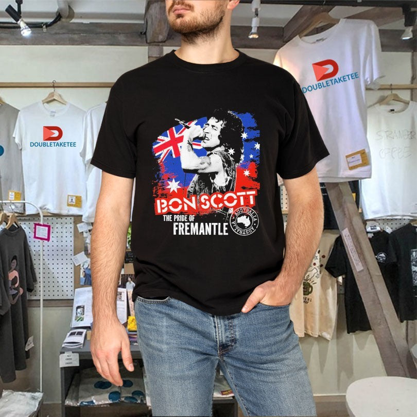Official Bon Scott The Pride Of Fremantle Australia Stamp Shirts Unisex , , , Long Sleeve Tee