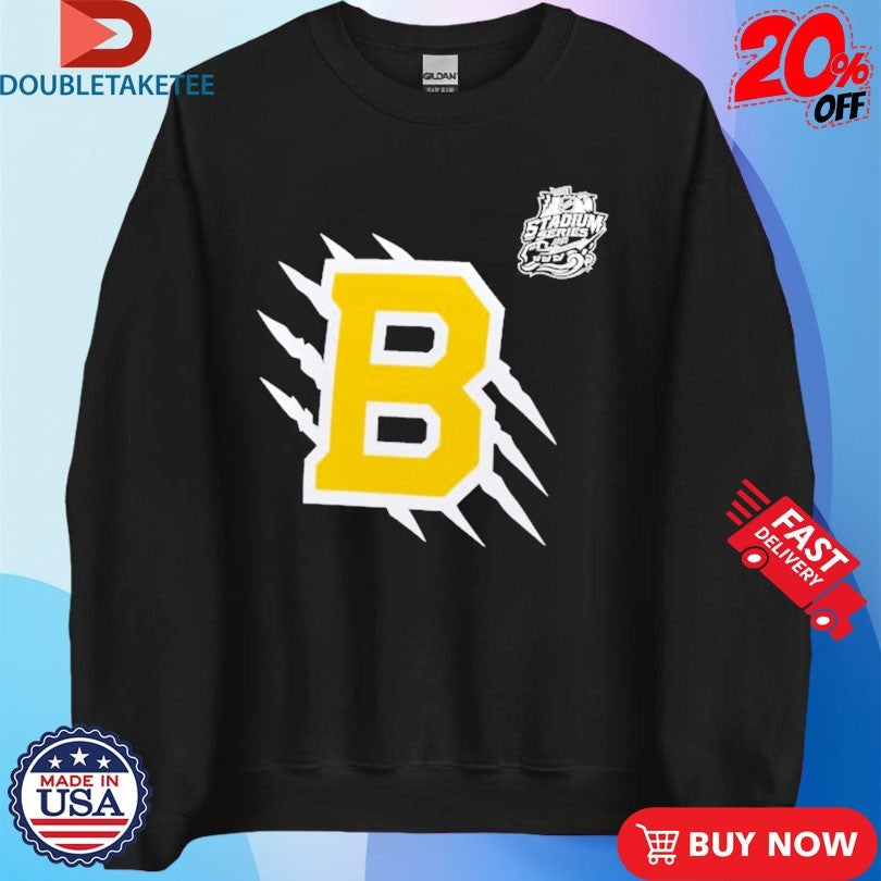 Official Boston Bruins 2026 NHL Stadium Series Secondary Logo Scratch Shirts Unisex , , , Long Sleeve Tee