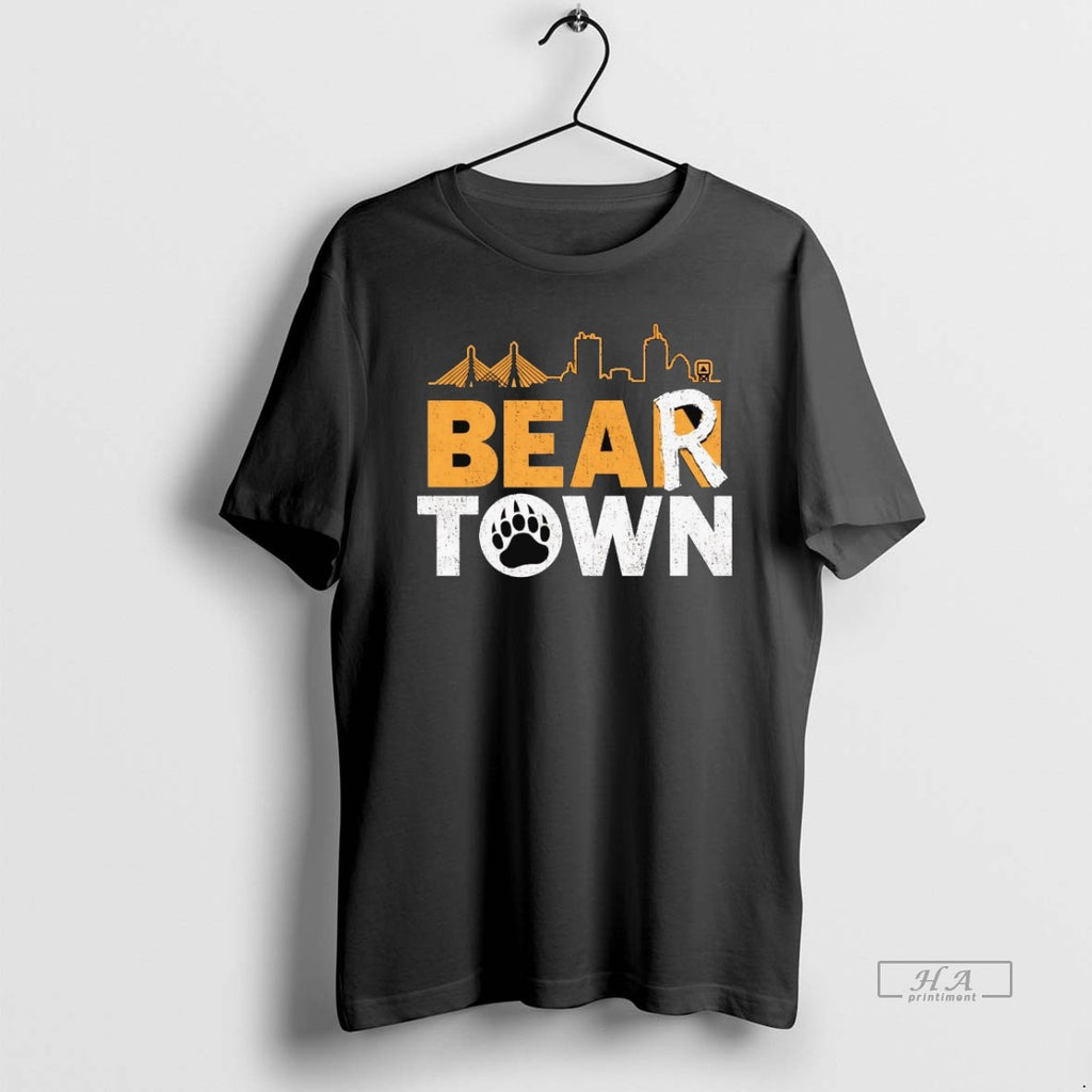 Official Boston Bruins Bear Town Skyline