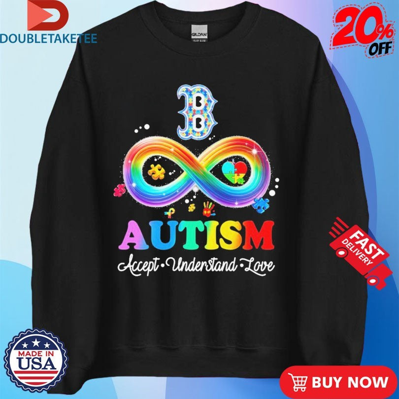Official Boston Red Sox Autism Accept Understand Love Shirts Unisex , , , Long Sleeve Tee