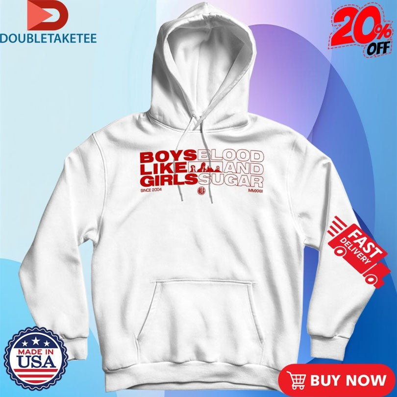 Official Boys Like Girls Blood And Sugar Since 2004 Text Block Shirts Unisex , , , Long Sleeve Tee