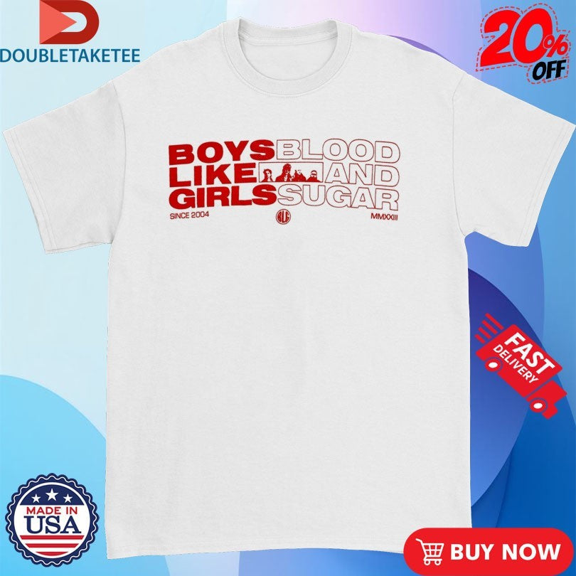 Official Boys Like Girls Blood And Sugar Since 2004 Text Block Shirts Unisex , , , Long Sleeve Tee