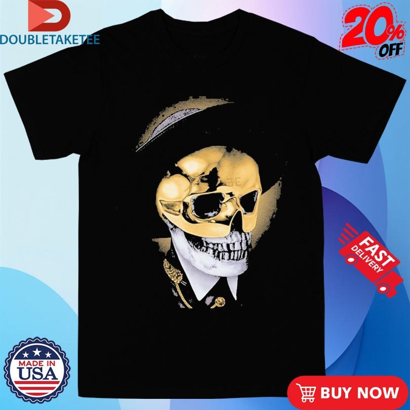 Official Busta Rhymes Gold Skull Shirts Unisex , , , Long Sleeve Tee