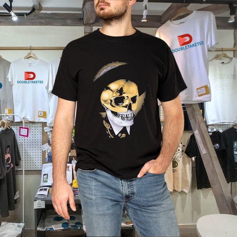 Official Busta Rhymes Gold Skull Shirts Unisex , , , Long Sleeve Tee