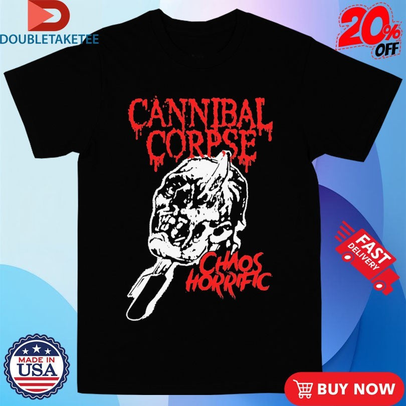 Official Cannibal Corpse Chaos Horrific Skull Shirts Unisex , , , Long Sleeve Tee