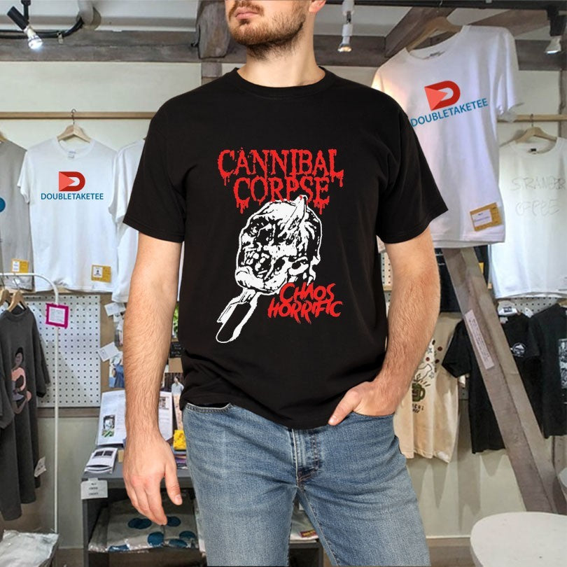 Official Cannibal Corpse Chaos Horrific Skull Shirts Unisex , , , Long Sleeve Tee