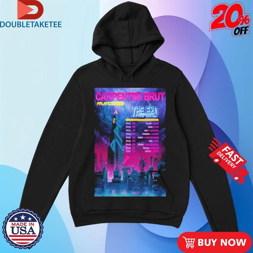 Official Carpenter Brut France Tour 2026 Dates Shirts Unisex , , , Long Sleeve Tee