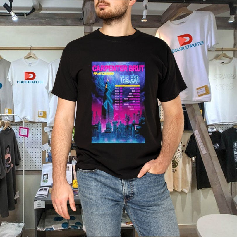 Official Carpenter Brut France Tour 2026 Dates Shirts Unisex , , , Long Sleeve Tee