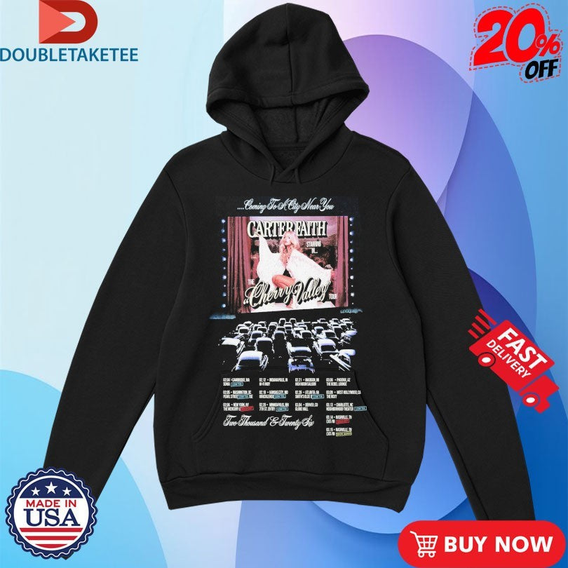 Official Carter Faith The Cherry Valley Tour 2026 Dates Shirts Unisex , , , Long Sleeve Tee