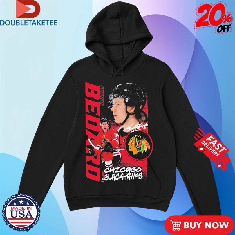 Official Chicago Blackhawks Connor Bedard Playmaker NHL Signature Shirts Unisex , , , Long Sleeve Tee