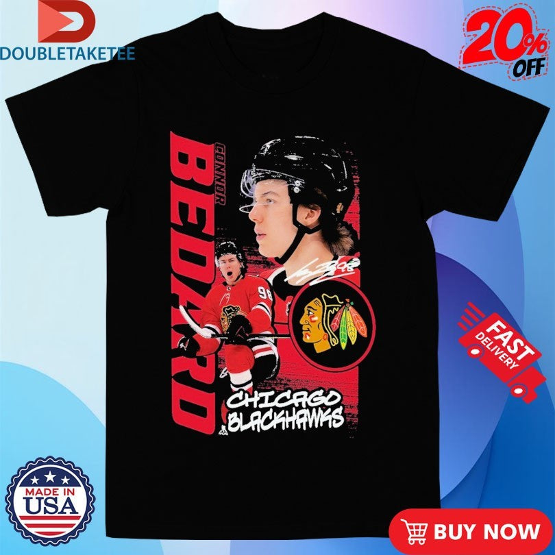 Official Chicago Blackhawks Connor Bedard Playmaker NHL Signature Shirts Unisex , , , Long Sleeve Tee
