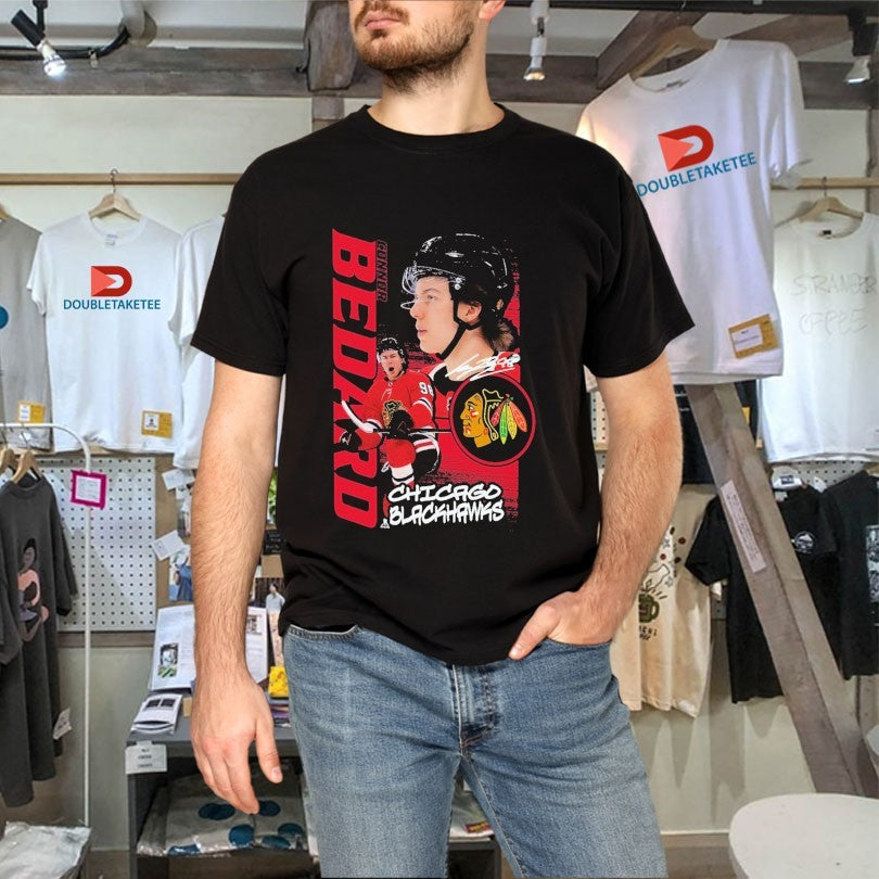 Official Chicago Blackhawks Connor Bedard Playmaker NHL Signature Shirts Unisex , , , Long Sleeve Tee