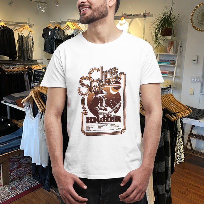 Official Chris Stapleton Higher Tracklist Shirts Unisex , , , Long Sleeve Tee