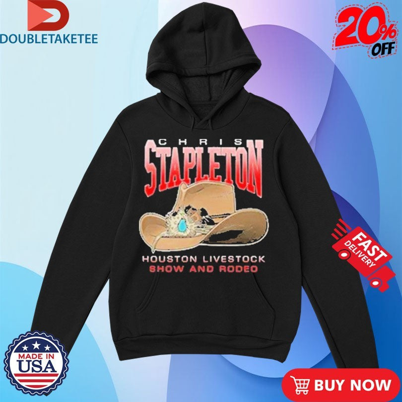 Official Chris Stapleton Houston Show And Rodeo Cowboy Hat Shirts Unisex , , , Long Sleeve Tee