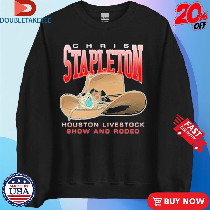 Official Chris Stapleton Houston Show And Rodeo Cowboy Hat Shirts Unisex , , , Long Sleeve Tee
