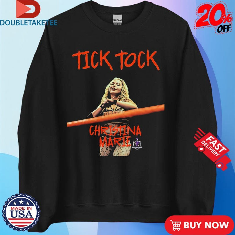 Official Christina Marie Tick Tock Capital Championship Wrestling Shirts Unisex , , , Long Sleeve Tee